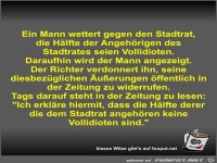 Ein Mann wettert gegen den Stadtrat