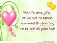 wenn du etwas willst
