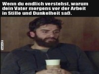 Erkenntnis ber die Morgenroutine des Vaters