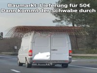 Improvisierte Lieferung ohne Zusatzkosten