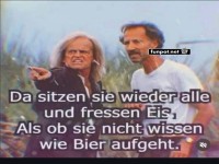Lustiges Zitat �ber Eis und Bier