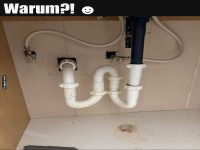 Klempner-R�tsel des Jahres: Warum nur?