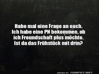 Freundschaft plus mit Fr�hst�cksoption?