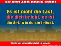 es ist nicht die last