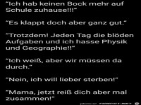 Ich habe keine Lust mehr auf Schule zuhause
