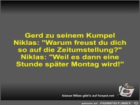 Gerd zu seinem Kumpel Niklas