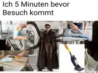 Kurz bevor Besuch kommt