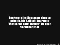 Menschen ohne Fenster