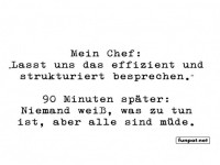 Effiziente Meetings f�hren zu M�digkeit