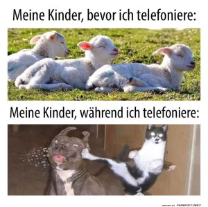 fun-Bild: Vor und während des Telefonats