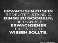 St�ndig Unwissen googeln als Erwachsener