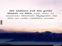 Ein guter Mensch sein