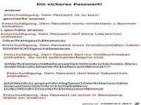 ein sicheres Passwort