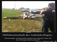 Hilfsbereitschaft der Arbeitskollegen......