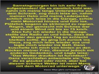 Samstagmorgen bin ich sehr früh aufgestanden! Da es...