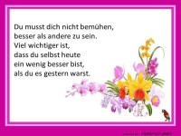 Du musst dich nicht bemuehen