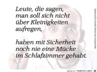 Nicht aufregen