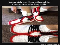 Wenn sich Oma w�hrend der Quarant�ne sehr langweilt