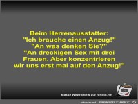 Beim Herrenausstatter