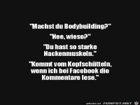 Starke Nackenmuskeln