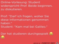 Diskussion mit dem Prof
