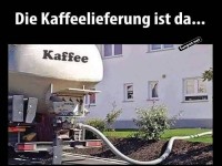 Die Kaffeelieferung ist da