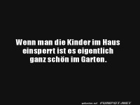 Humorvoller Spruch �ber Ruhe im Garten