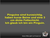 Pinguine sind kurzsichtig