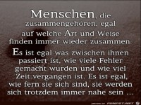 Menschen die zusammen gehoeren