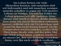 im Leben lernen wir viele Menschen kennen 