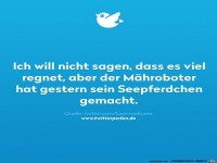 Es ist viel am regnen