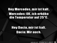 Hey Mercedes mir ist kalt