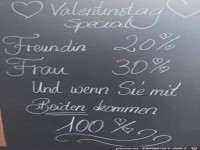 Valentinstag-Angebot