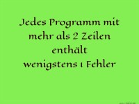 Programmierweisheit