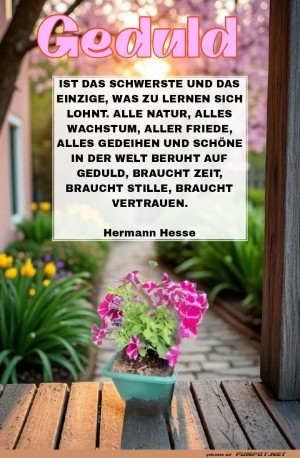 geduld-ist-das-schwerste.jpg auf www.funpot.net