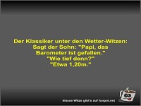 Der Klassiker unter den Wetter-Witzen