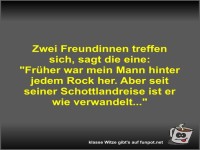Zwei Freundinnen treffen sich