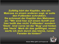 Zuf�llig h�rt der Kapit�n