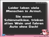 Viele Menschen leben in Armut