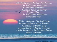 Schaetze dein Leben
