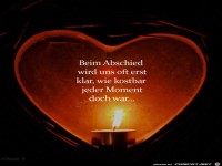 Beim Abschied