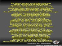 Ein Mann kommt in eine Bar