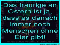 Traurig an Ostern