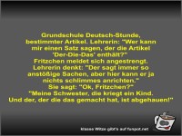 Grundschule Deutsch-Stunde