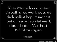 Kein Mensch und keine Arbeit