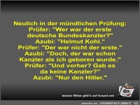 Neulich in der mündlichen Prüfung