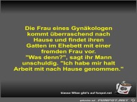 Die Frau eines Gyn�kologen kommt �berraschend nach Hause...