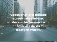 versuch nicht besser zu sein