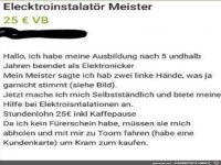 Elektroinstalat�r Meister