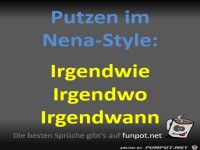 Putzen im Nena-Style